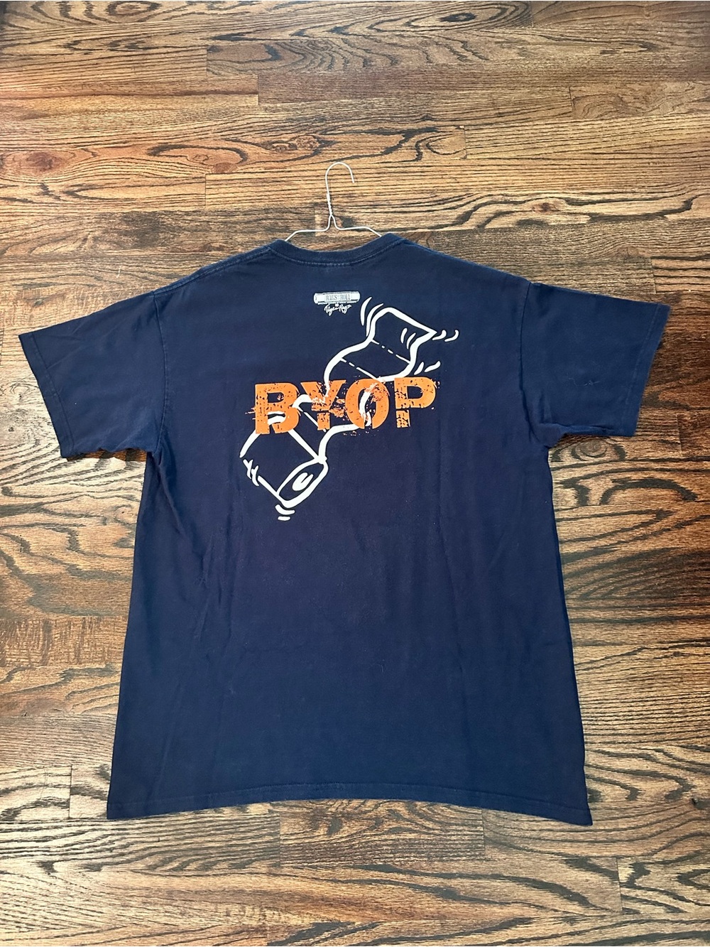 Gildan Navy Short-Sleeve Tee with Orange Auburn Graphic - Picture 4 of 7